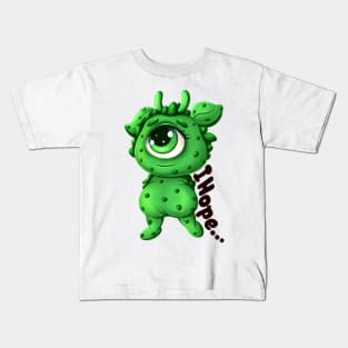 Cute Thoughtful Little Monster Kids T-Shirt